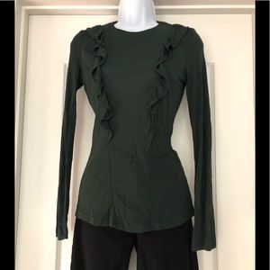 H&M Dark green long sleeve top